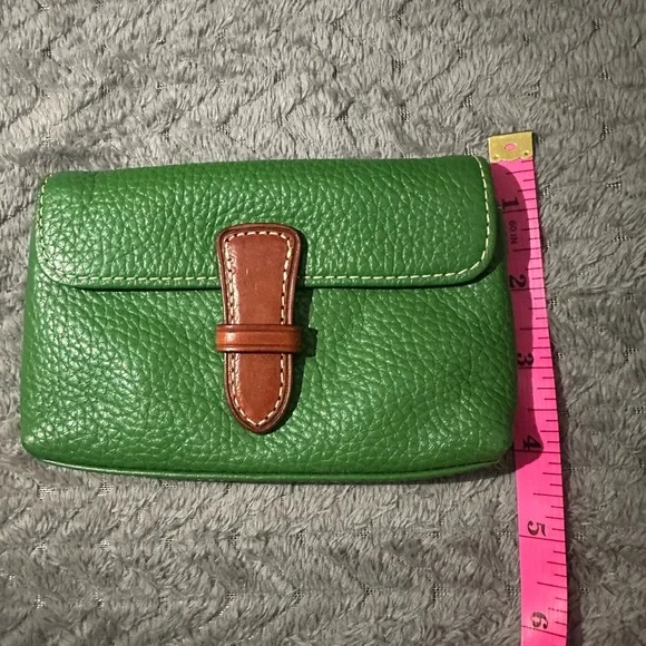 Dooney and Bourke Green Pebble Grain Leather Mini Purse - Picture 5 of 5